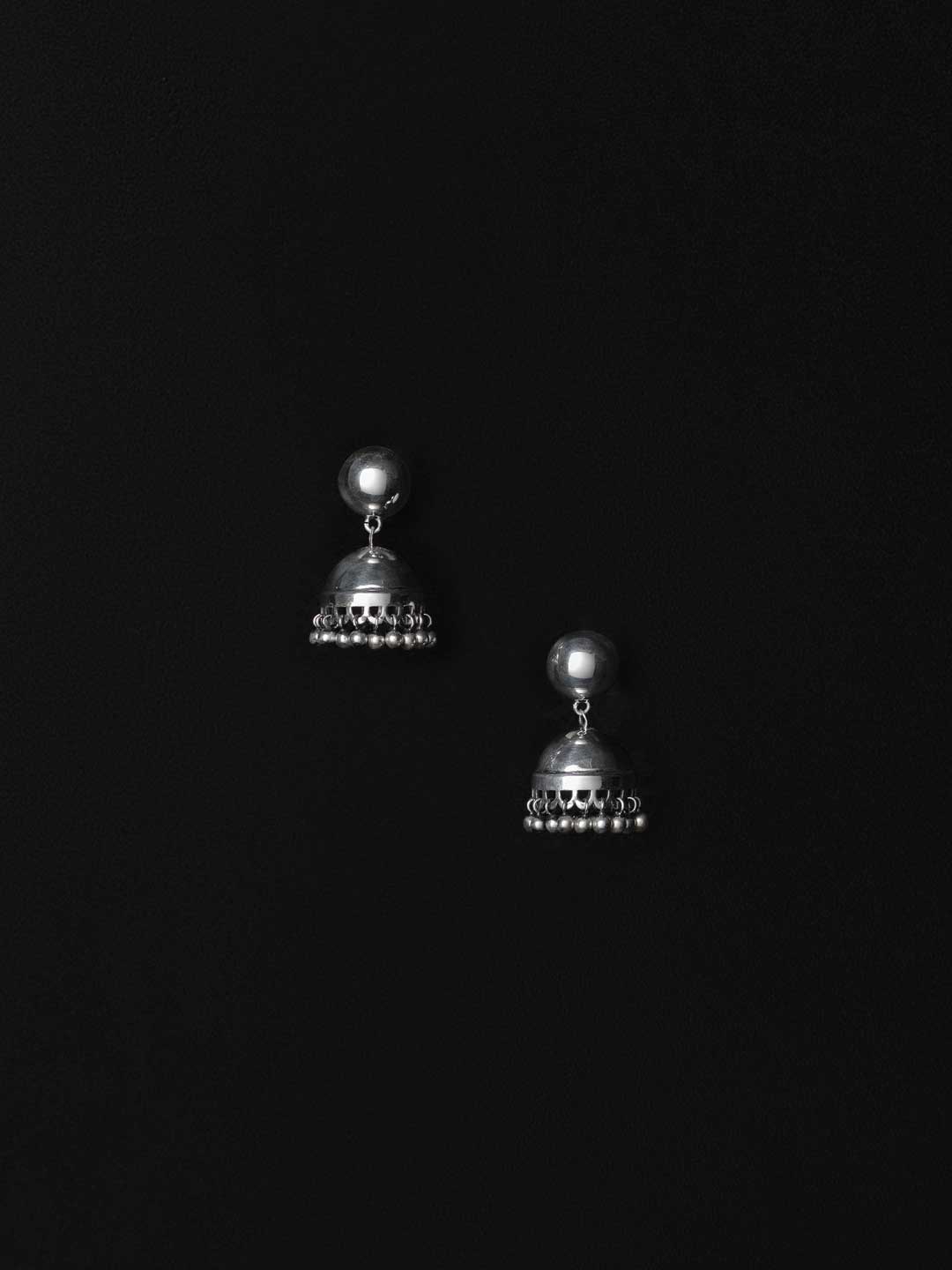 Petite Nadia Pierced Earrings - Silver