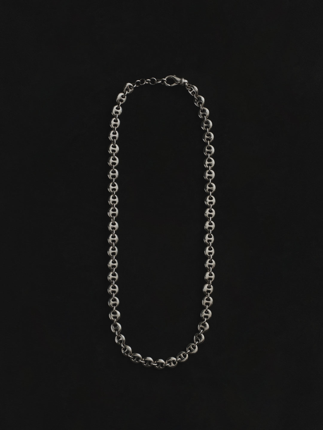 Small Circle Link Necklace - Silver