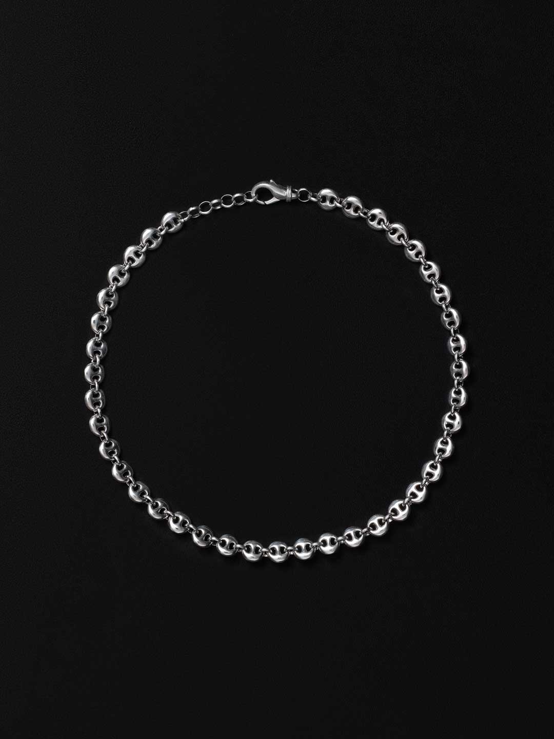 Small Circle Link Choker - Silver