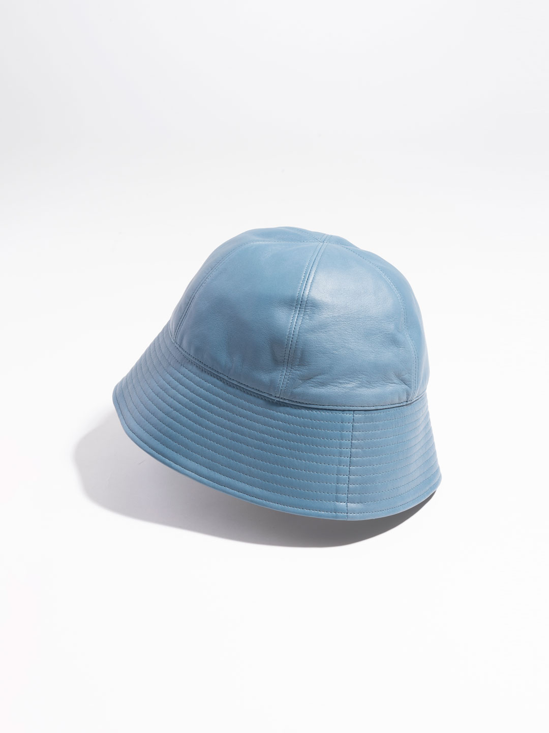 Lamb Leather Sailor Hat - Blue