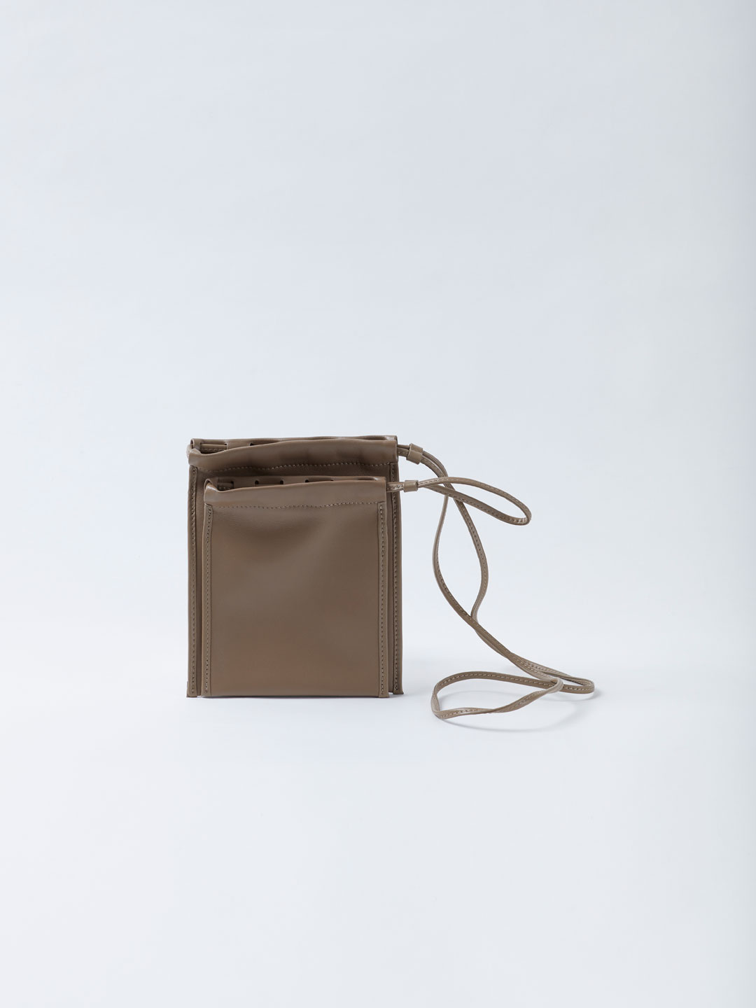 Scrunch Small Pouch - Grey Beige