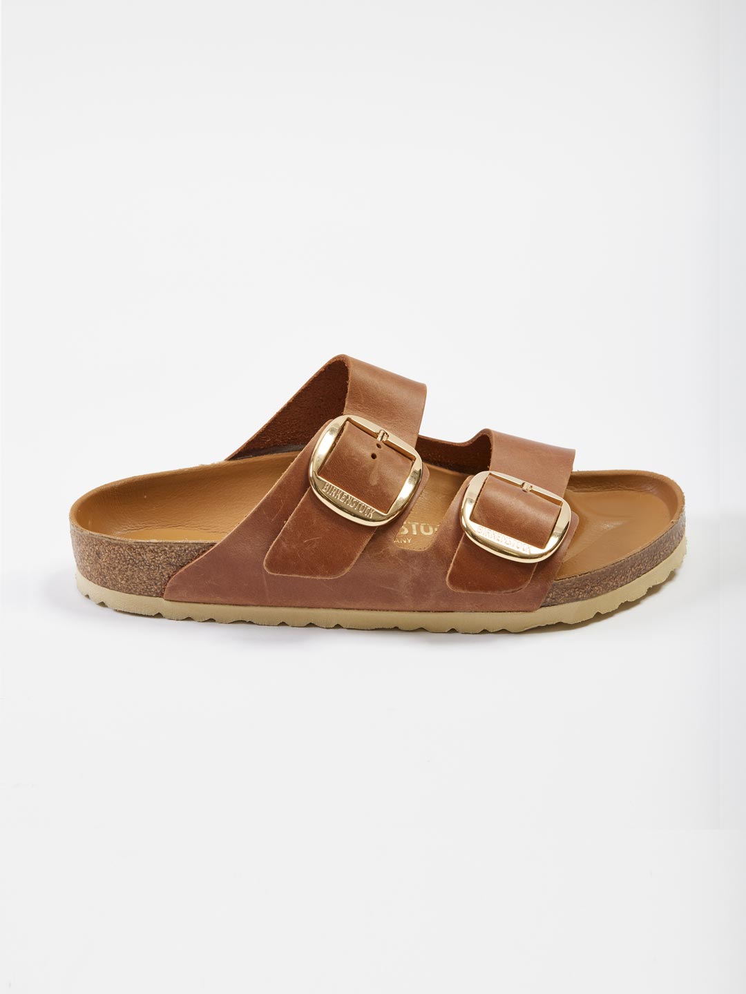 Arizona Big Buckle Sandals - Brown