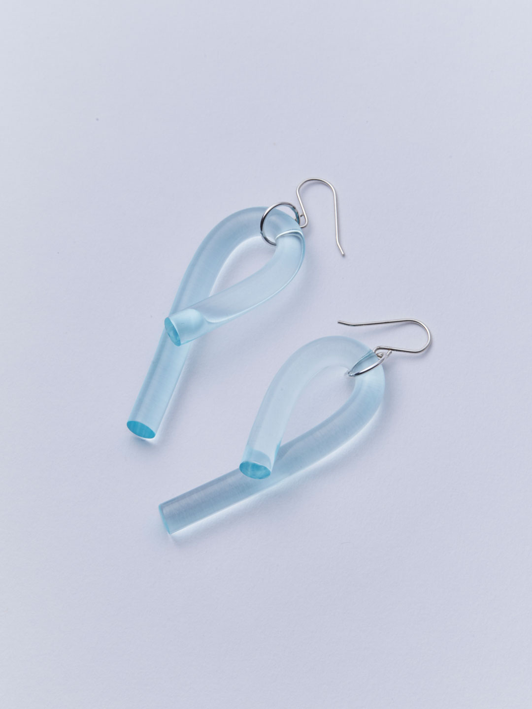 Loop Pierced Earrings - Blue