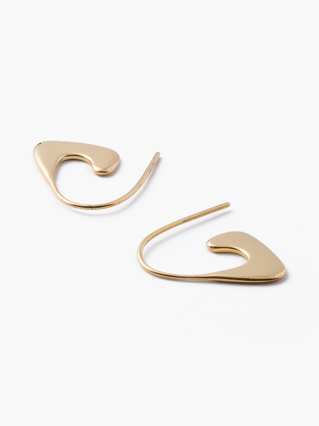 Curb Pierced Earrings - Gold