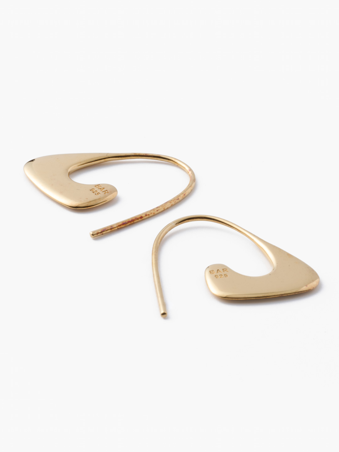 Curb Pierced Earrings - Gold