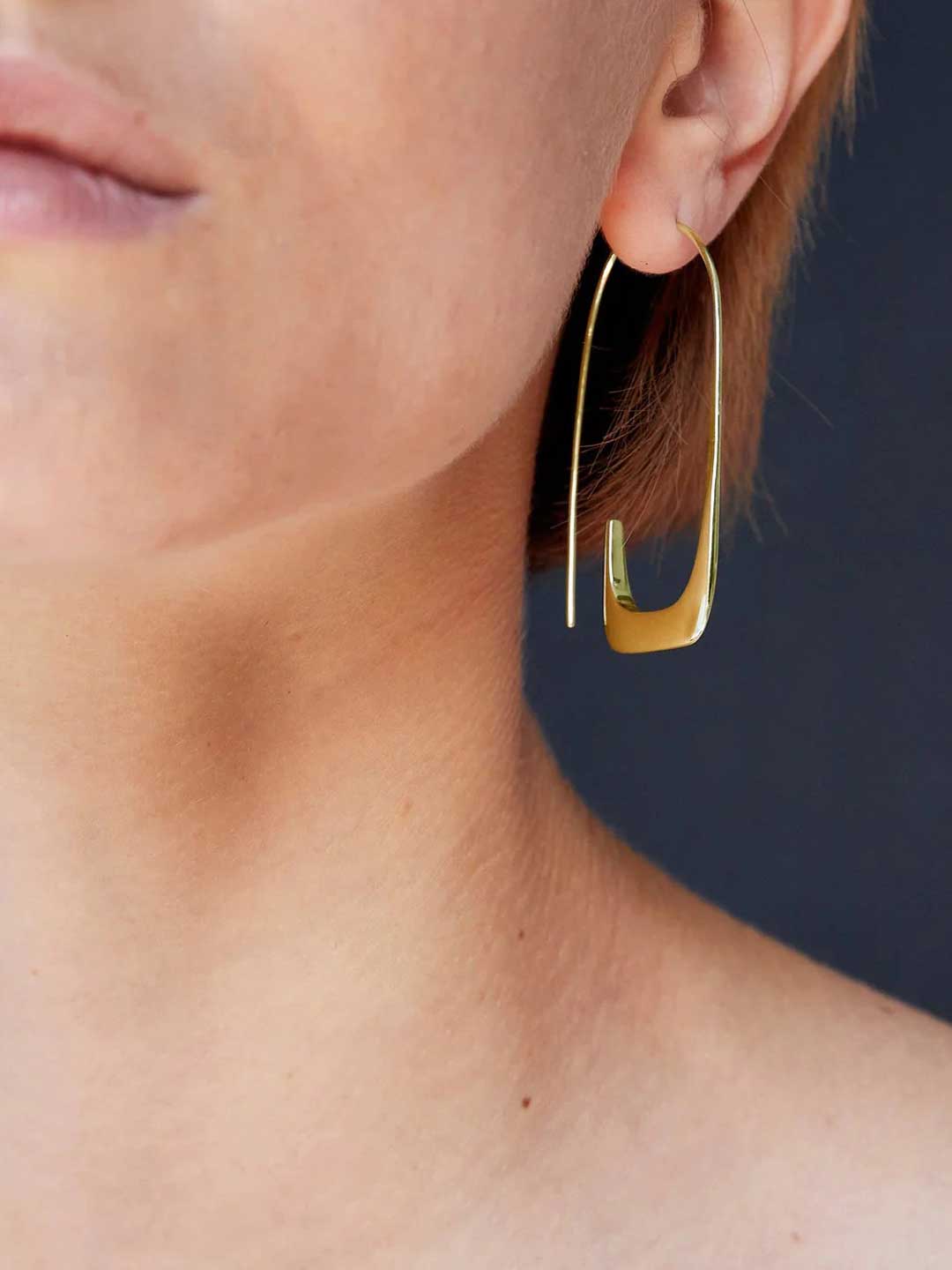 BARJEWELLERY ゴールド ピアス 18k plated BARJEWELLERY(バージュエリー) | リネア ピアス - ゴールド