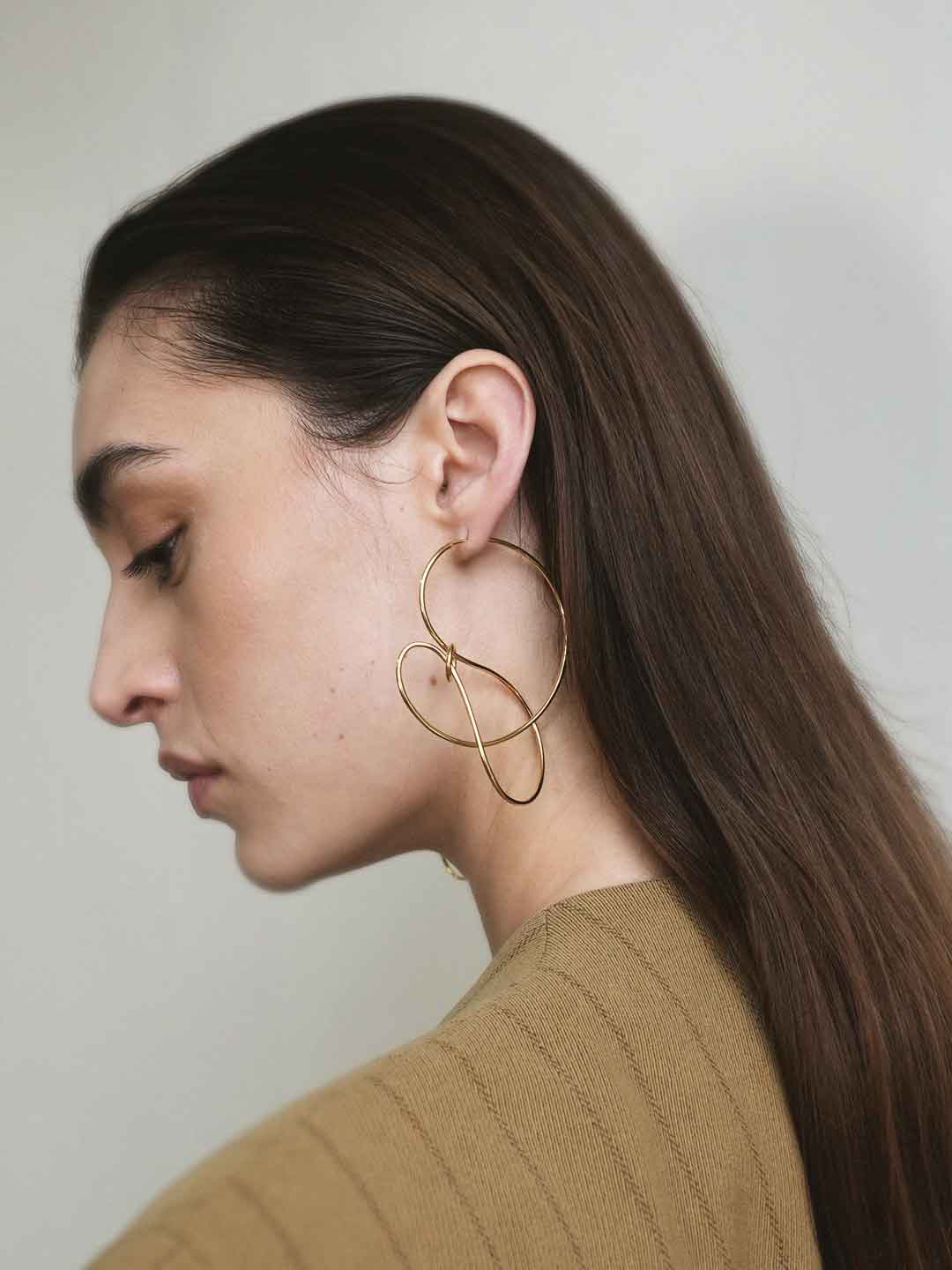 Pivot Pierced Earring - Gold