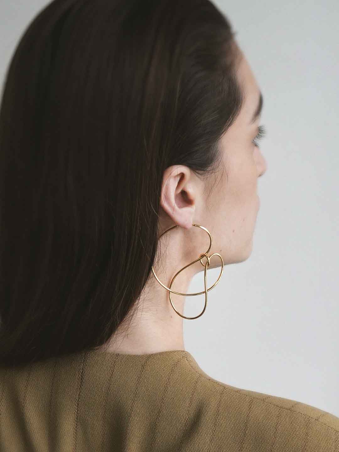 Pivot Pierced Earring - Gold