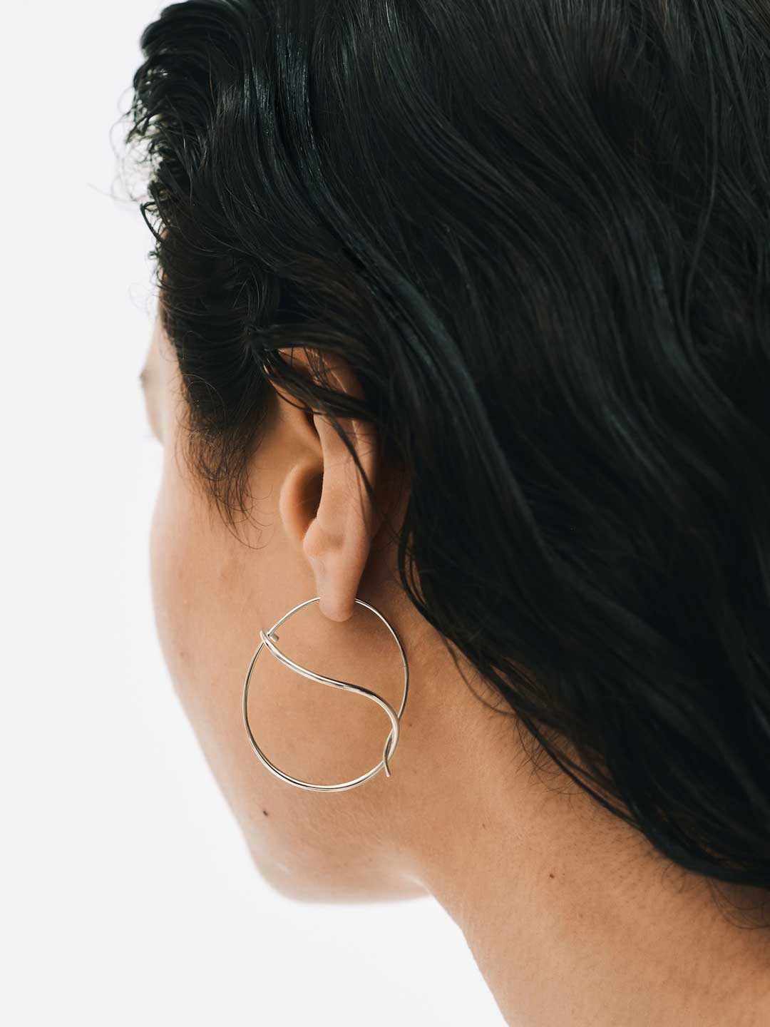 Mirage Pierced Earrings - Silver