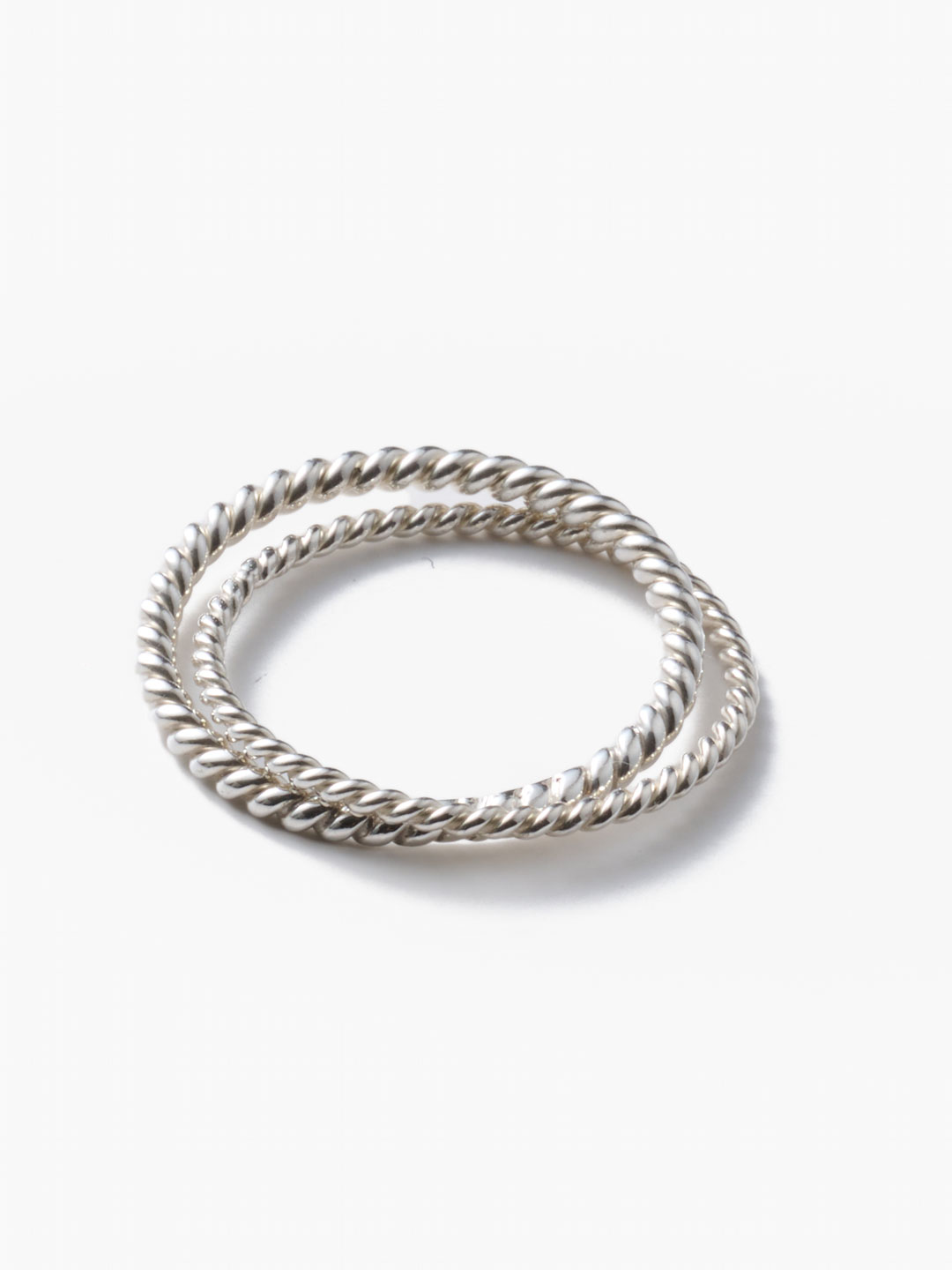 Twisted Double Ring - Silver