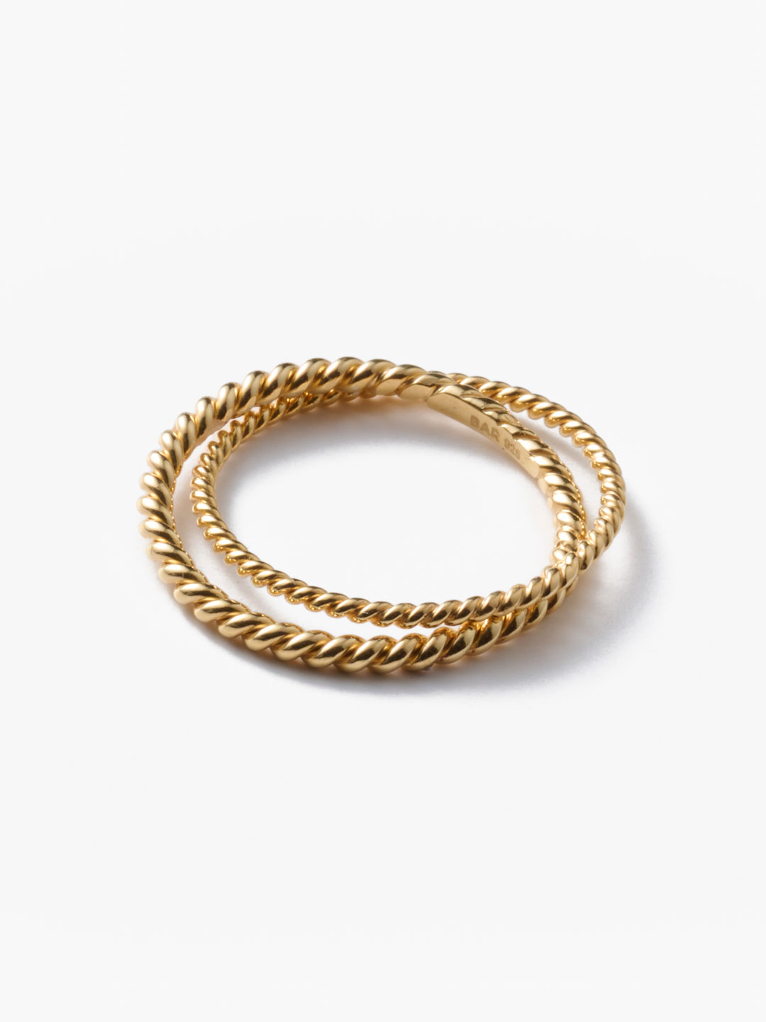 Twisted Double Ring - Gold