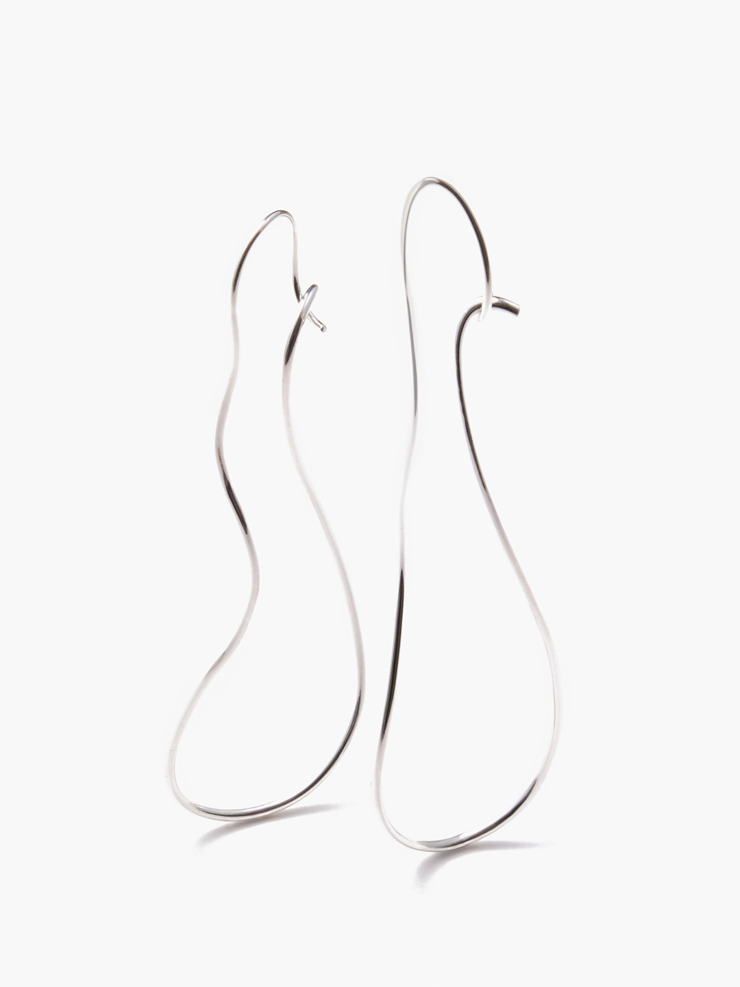 Large Harmony Pierced Earrings - Silver