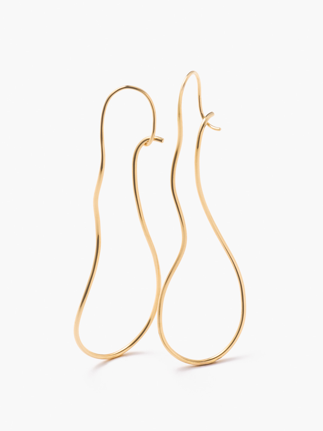 Large Harmony Pierced Earrings - Gold