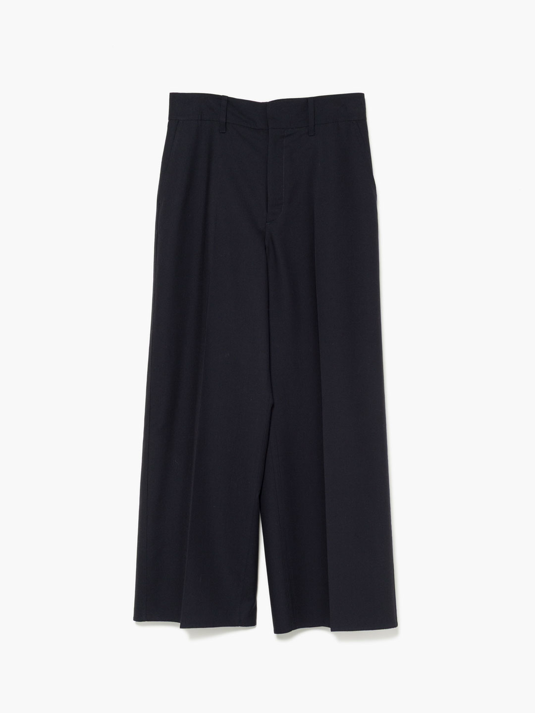 Fine Wool Rever Trousers - Navy