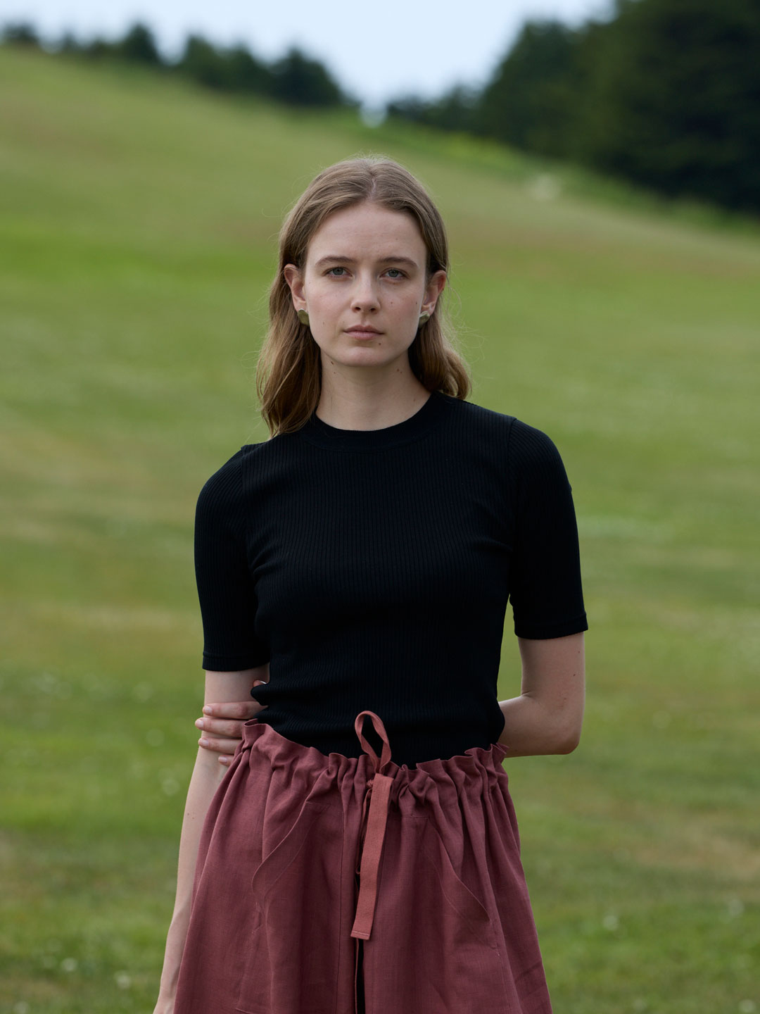 Cotton Rib Tee - Navy