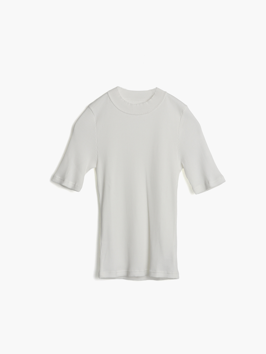 Cotton Rib Tee - White