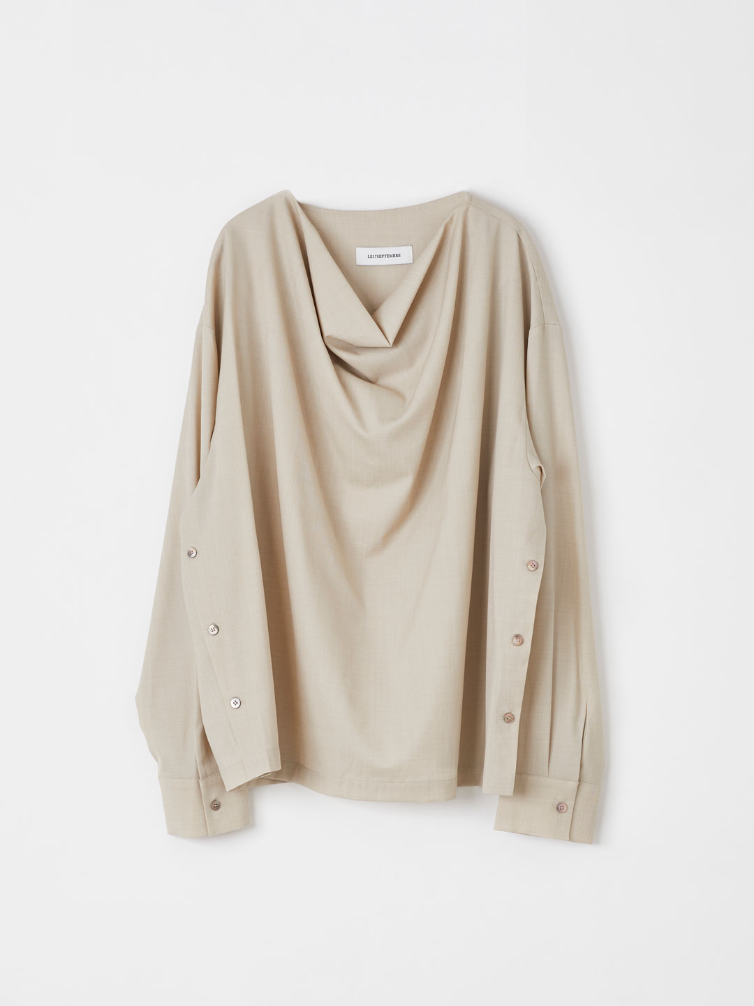 Draping Blouse - Beige