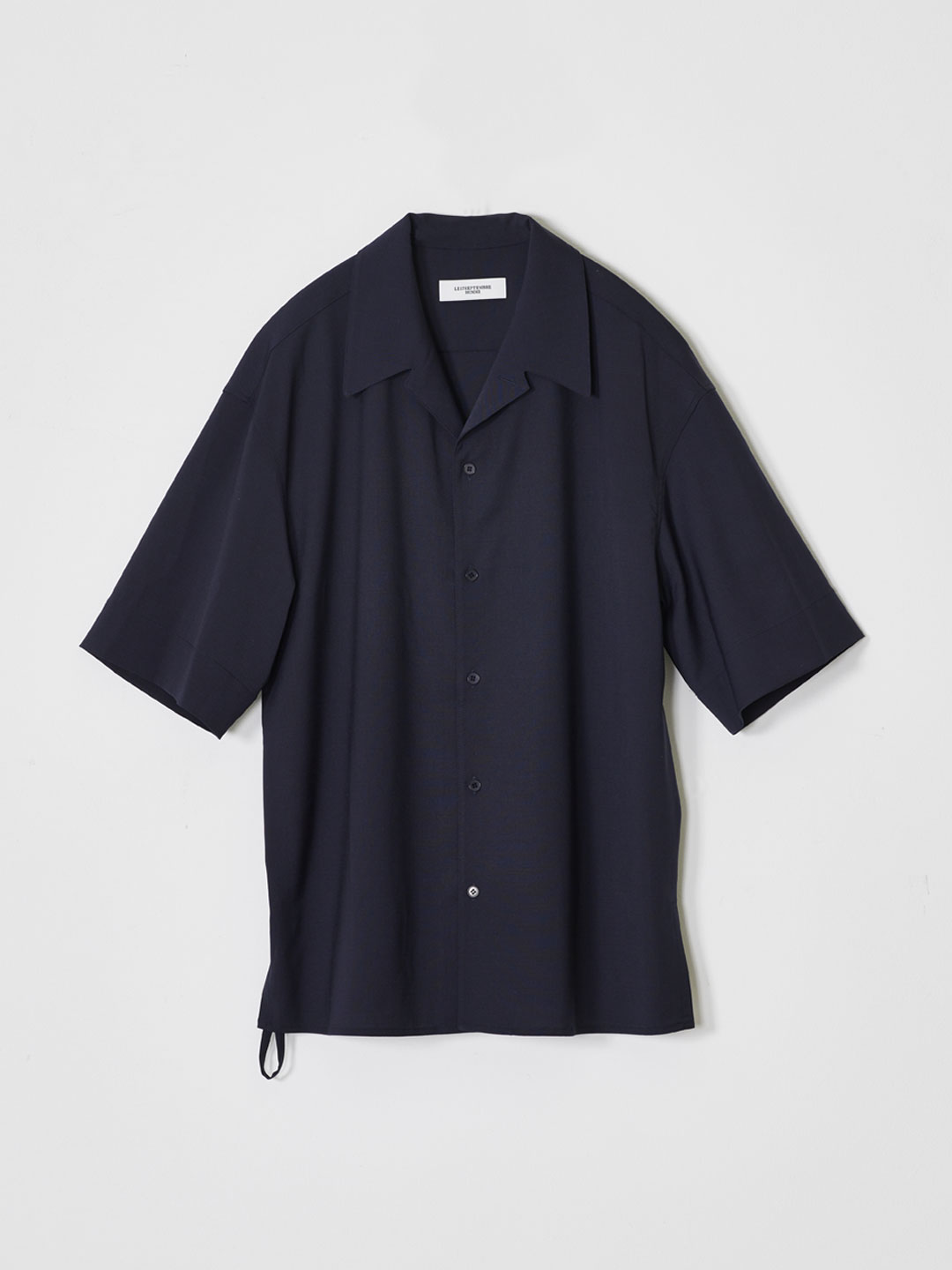Open Collar Shirt - Navy