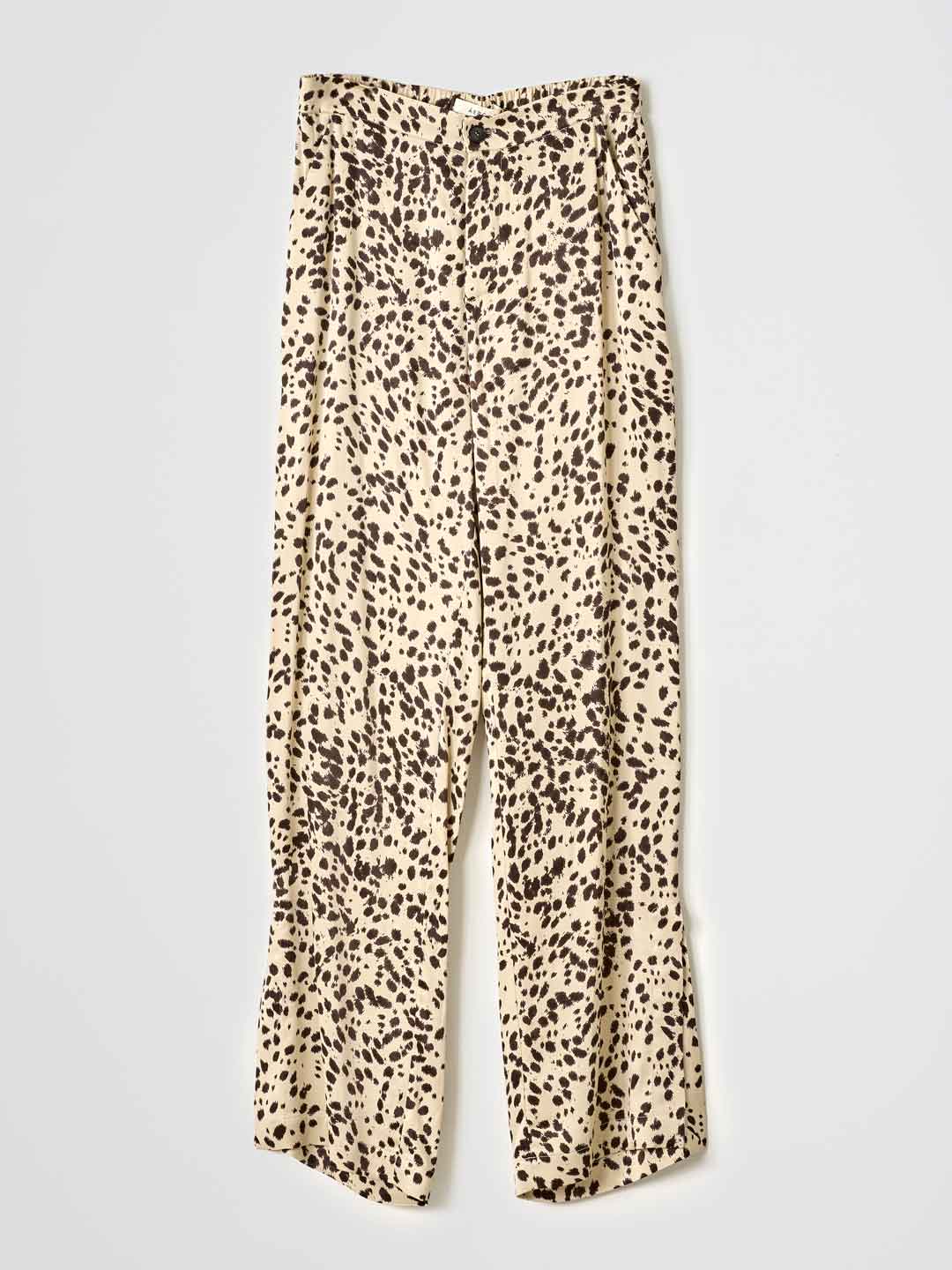 OLENKA / Side Slit Trousers - Beige