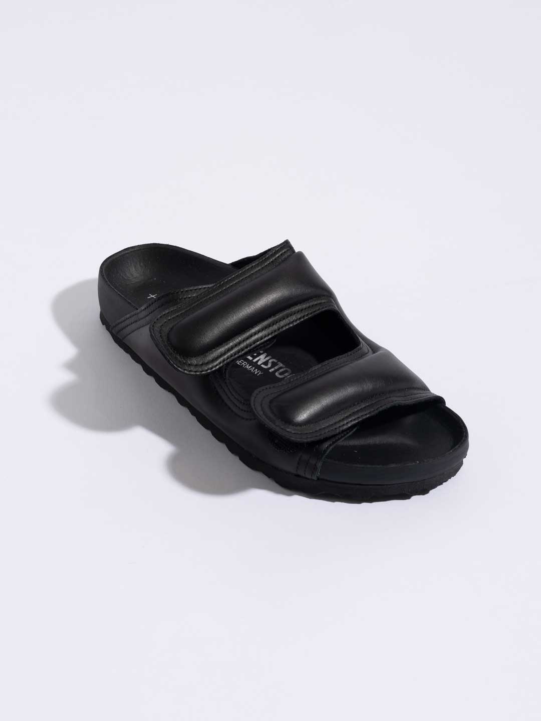 The Beach Comber Leather Sandals - Black