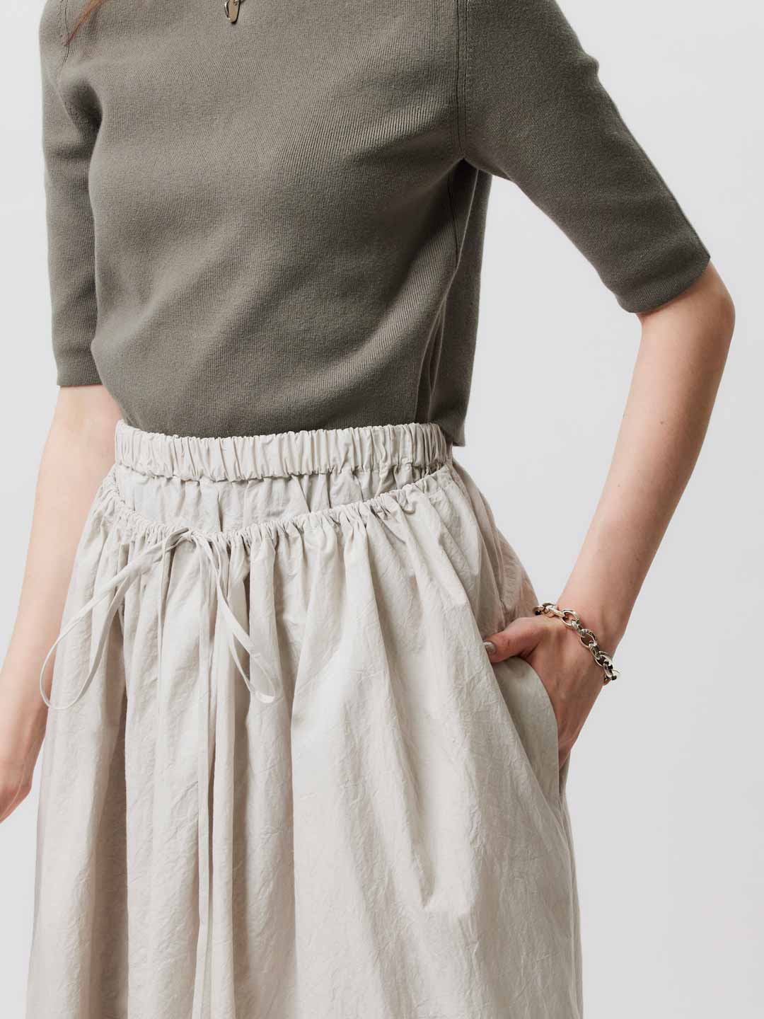 Layer Skirt - Light Grey