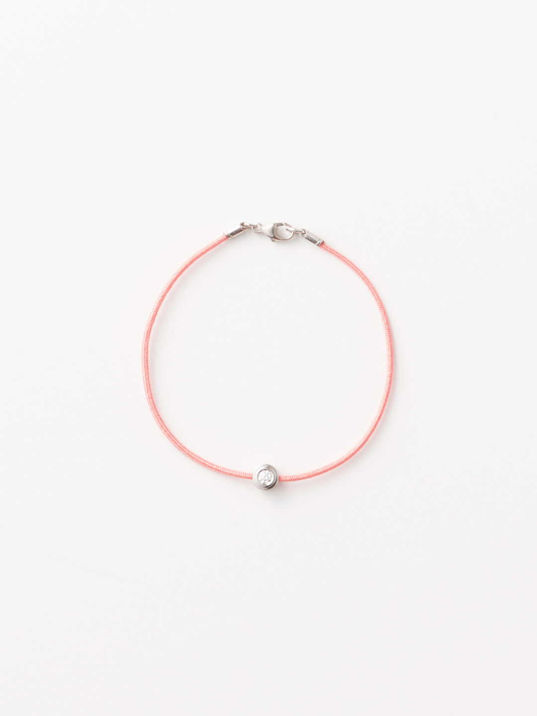 Hope Bracelet Silver - Coral