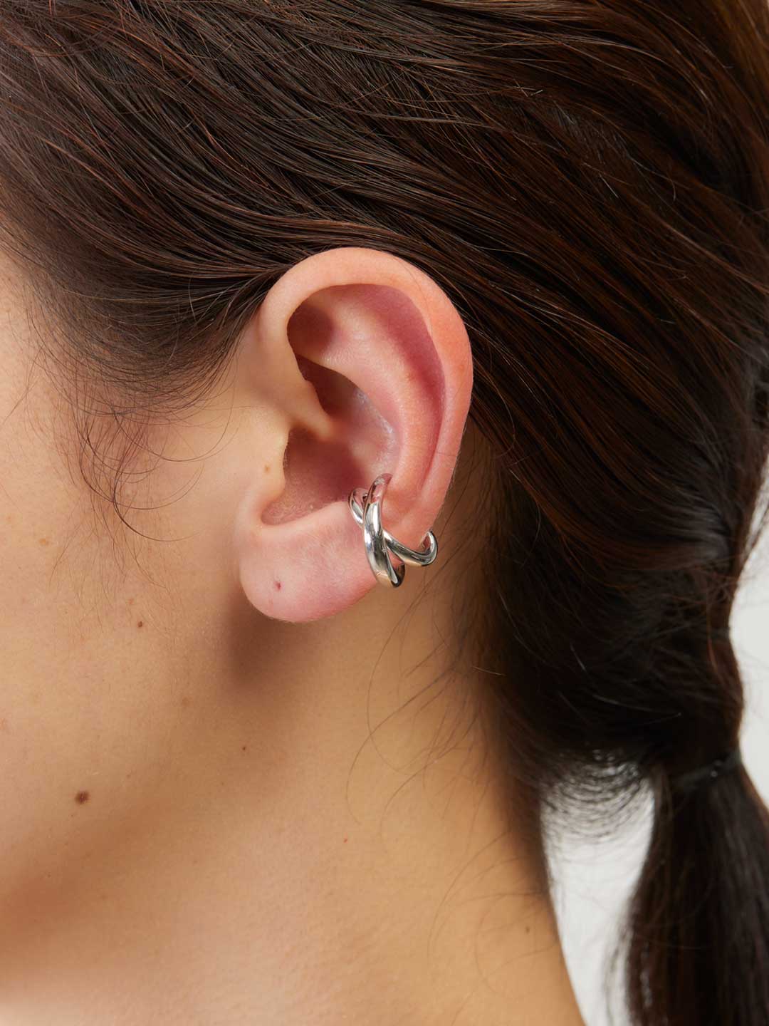 Initial Ear Cuff - Silver