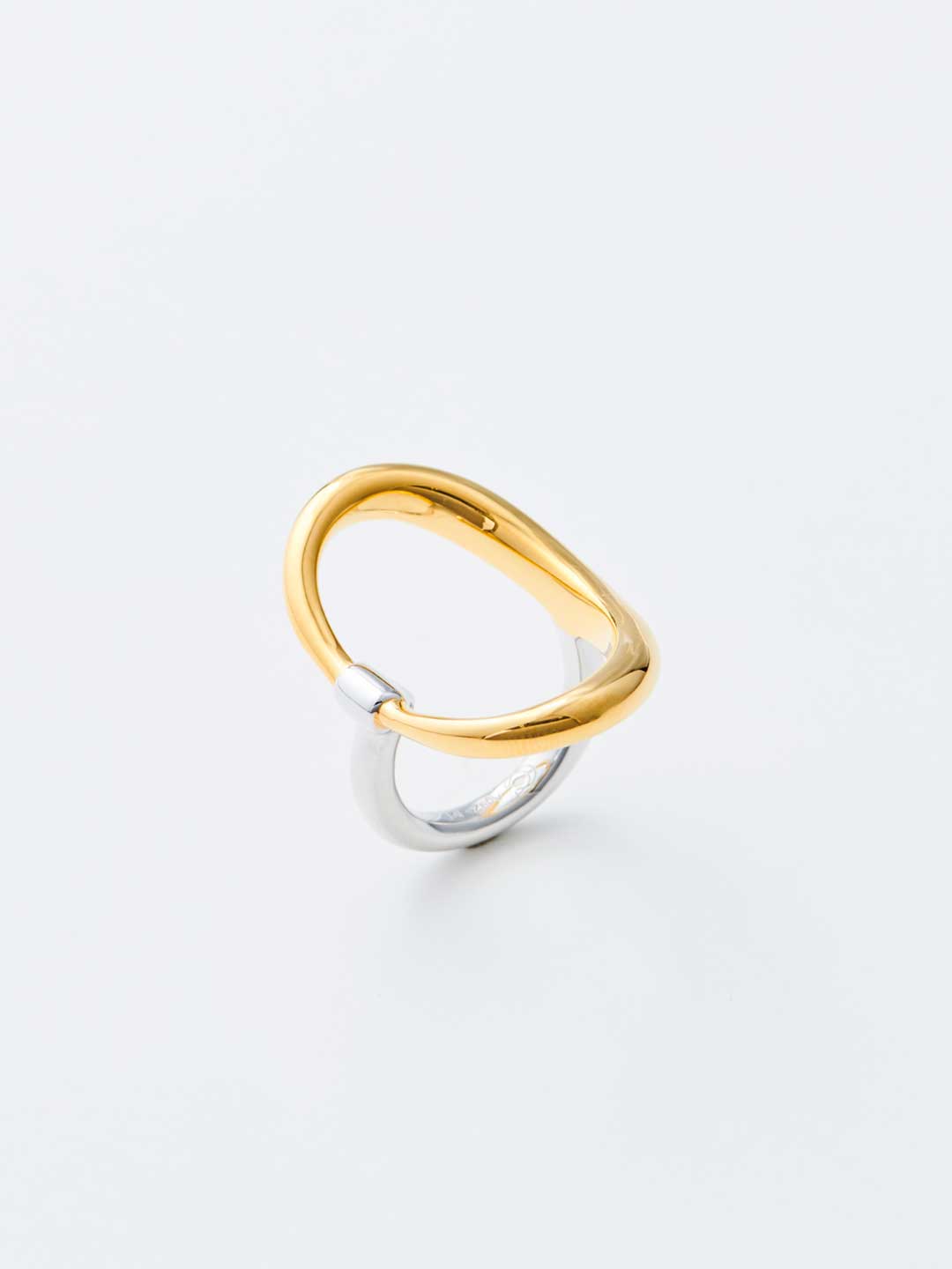Turtle Ring - Silver/Yellow Gold