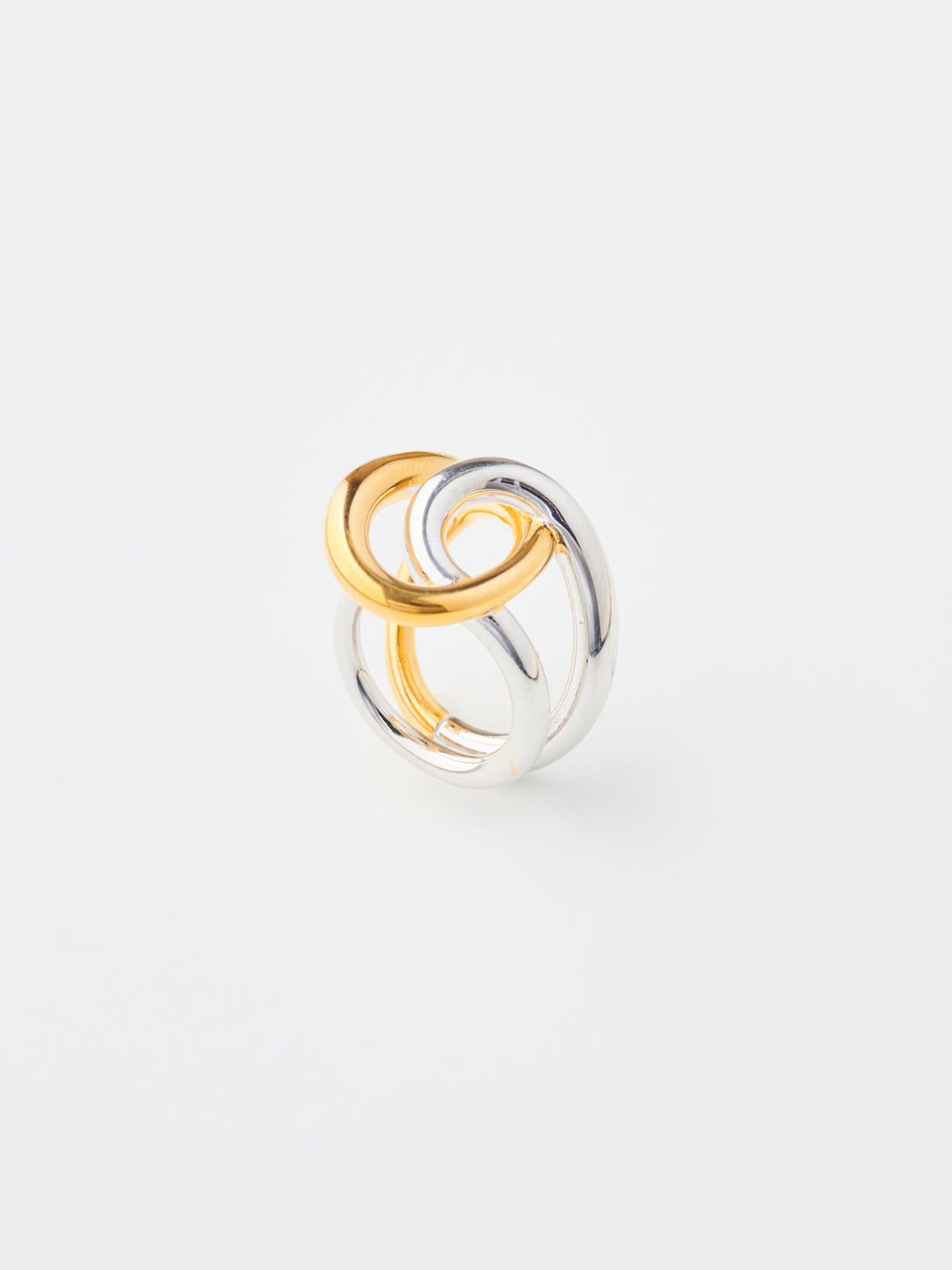Blaue Ring - Silver/Yellow Gold