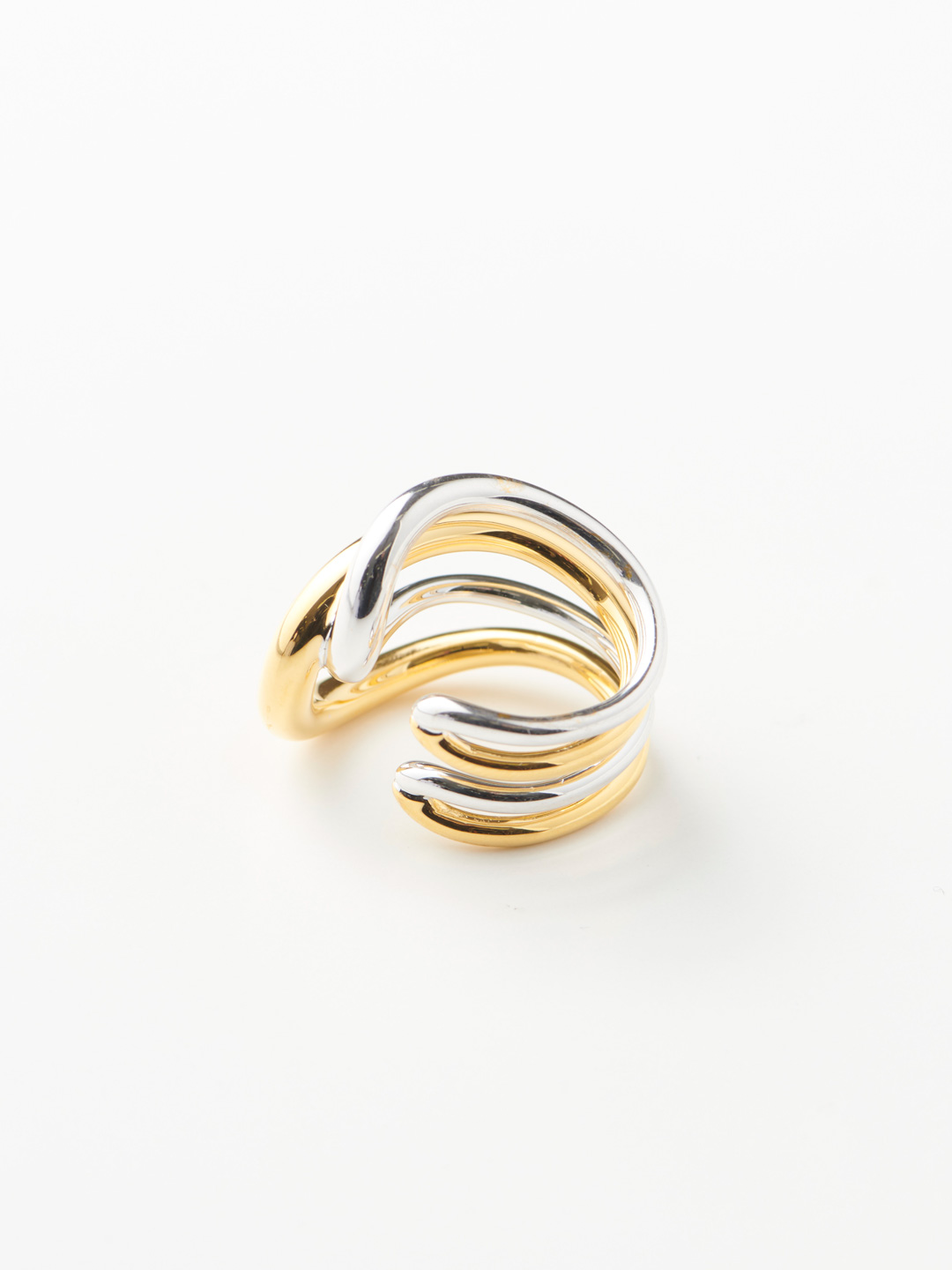 Daisy Ring - Silver/Yellow Gold