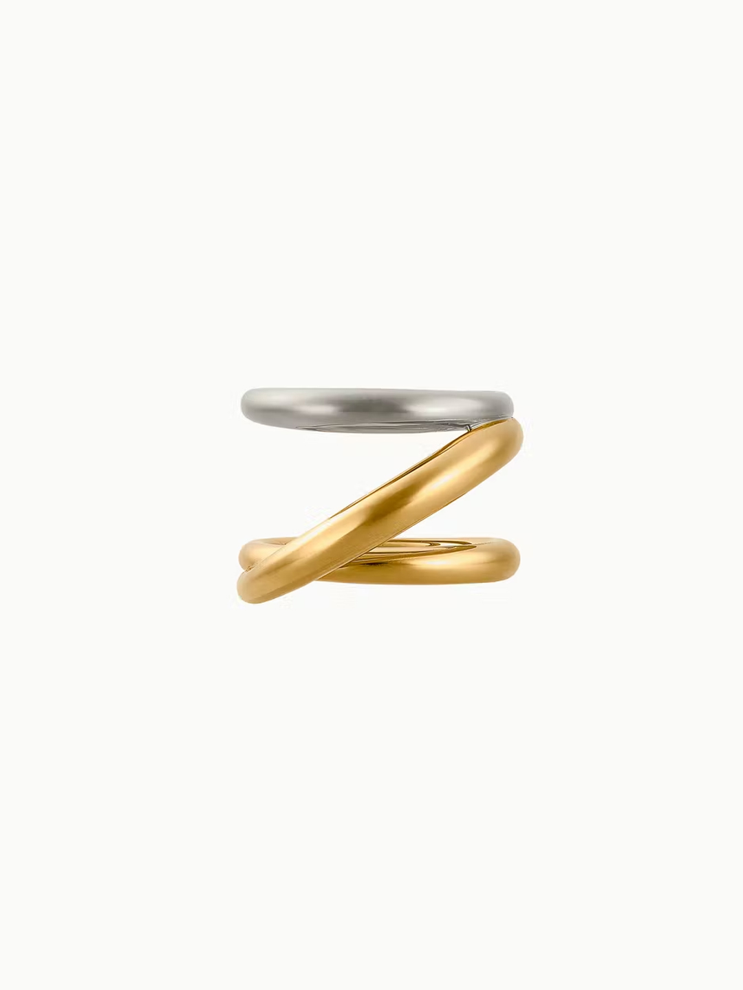 Triplet Ring - Silver/Yellow Gold