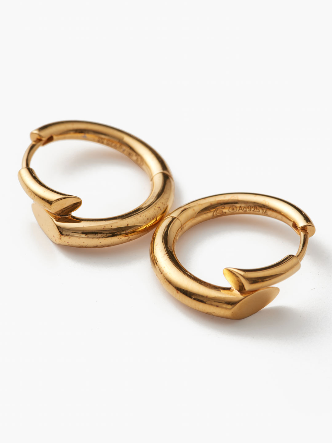 Creoles Biseau - Yellow Gold