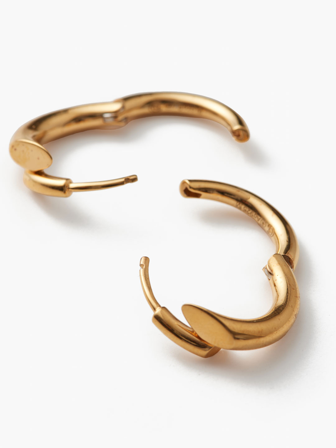 Creoles Biseau - Yellow Gold