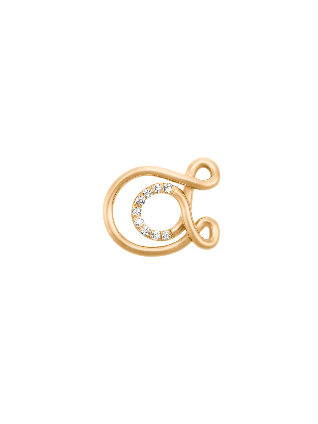 Alphajoaillerie Necklace - Letter A - Yellow Gold