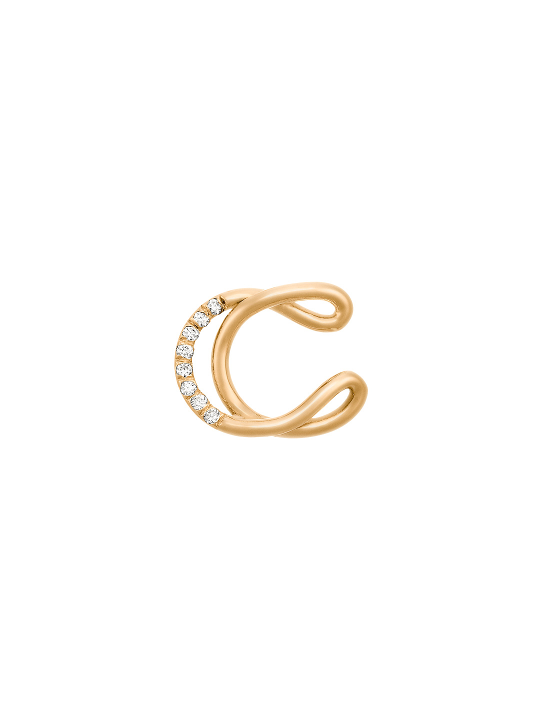 Alphajoaillerie Necklace - Letter C - Yellow Gold