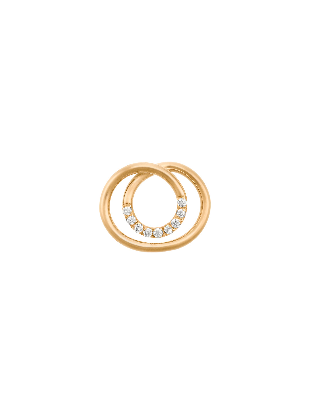 Alphajoaillerie Necklace - Letter O - Yellow Gold