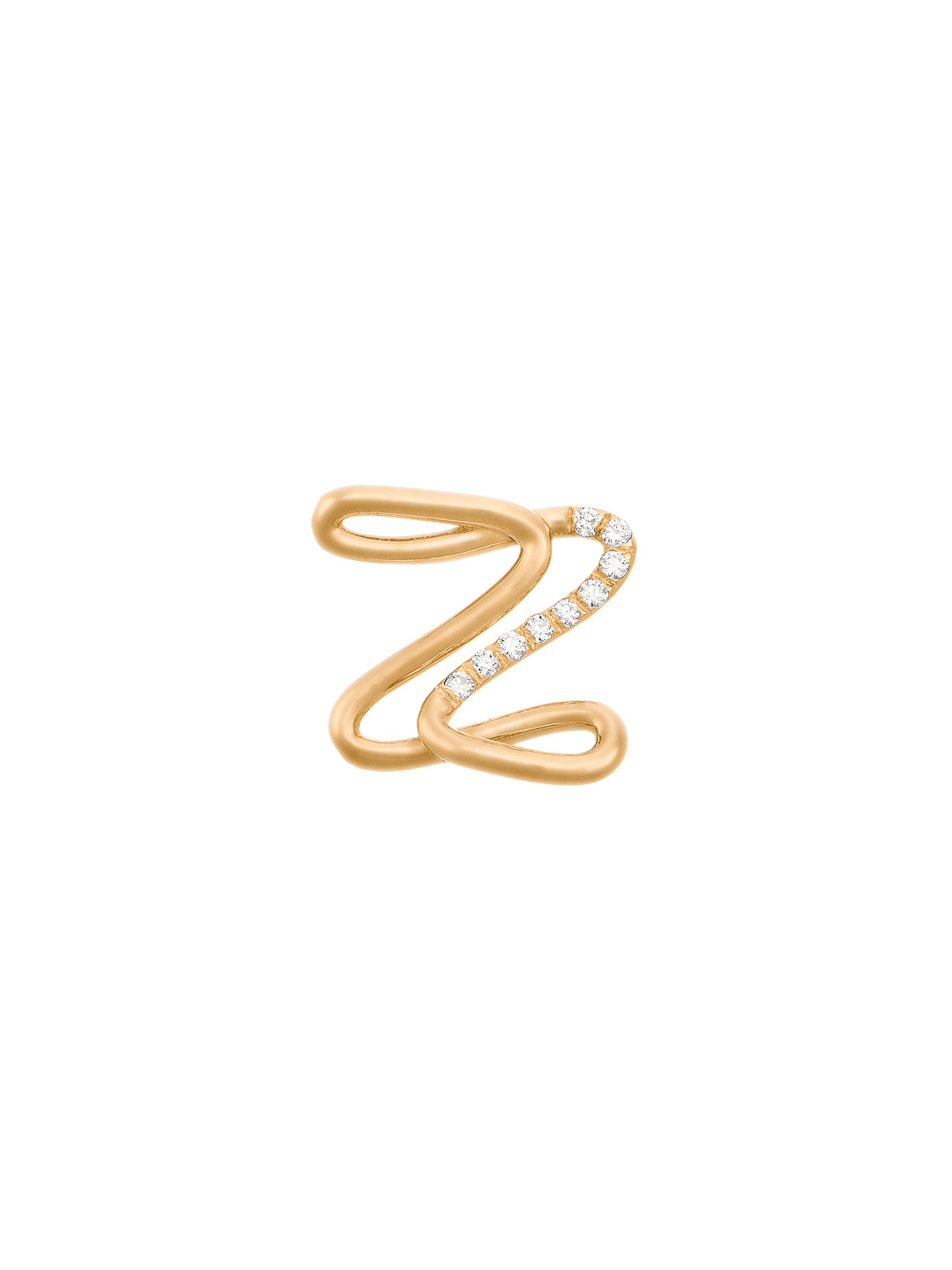 Alphajoaillerie Necklace - Letter Z - Yellow Gold