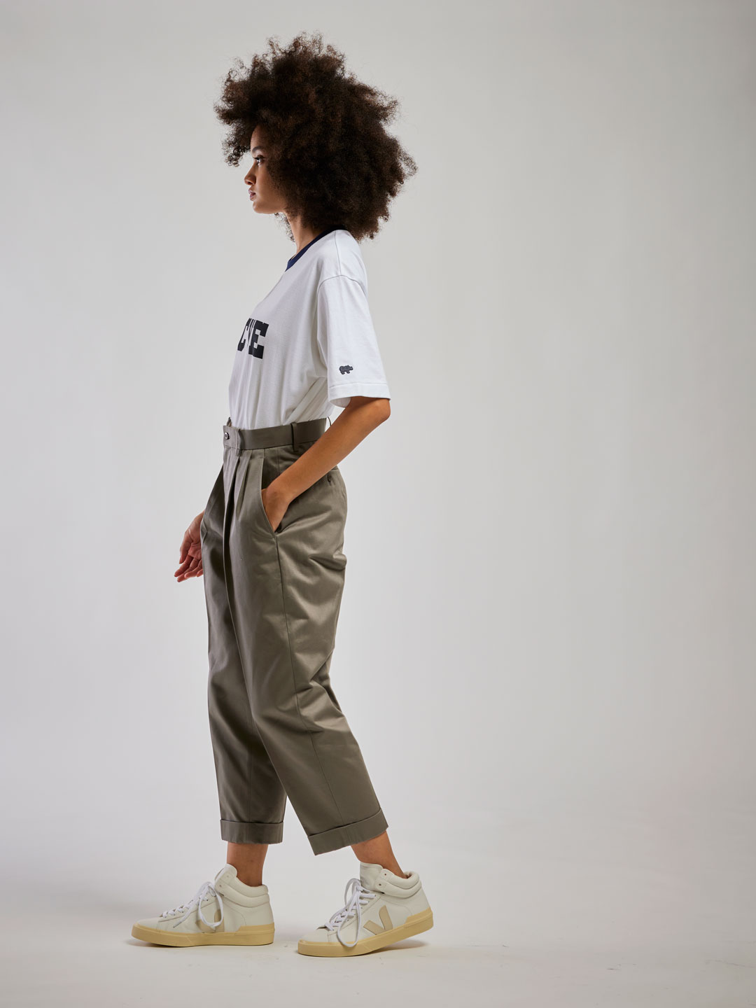 San Joaquin Chino 2Pleated Tapered Pants - Gray