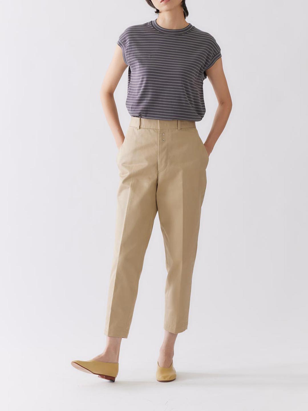 San Joaquin Chino Loose Fit Tapered Pants - Beige
