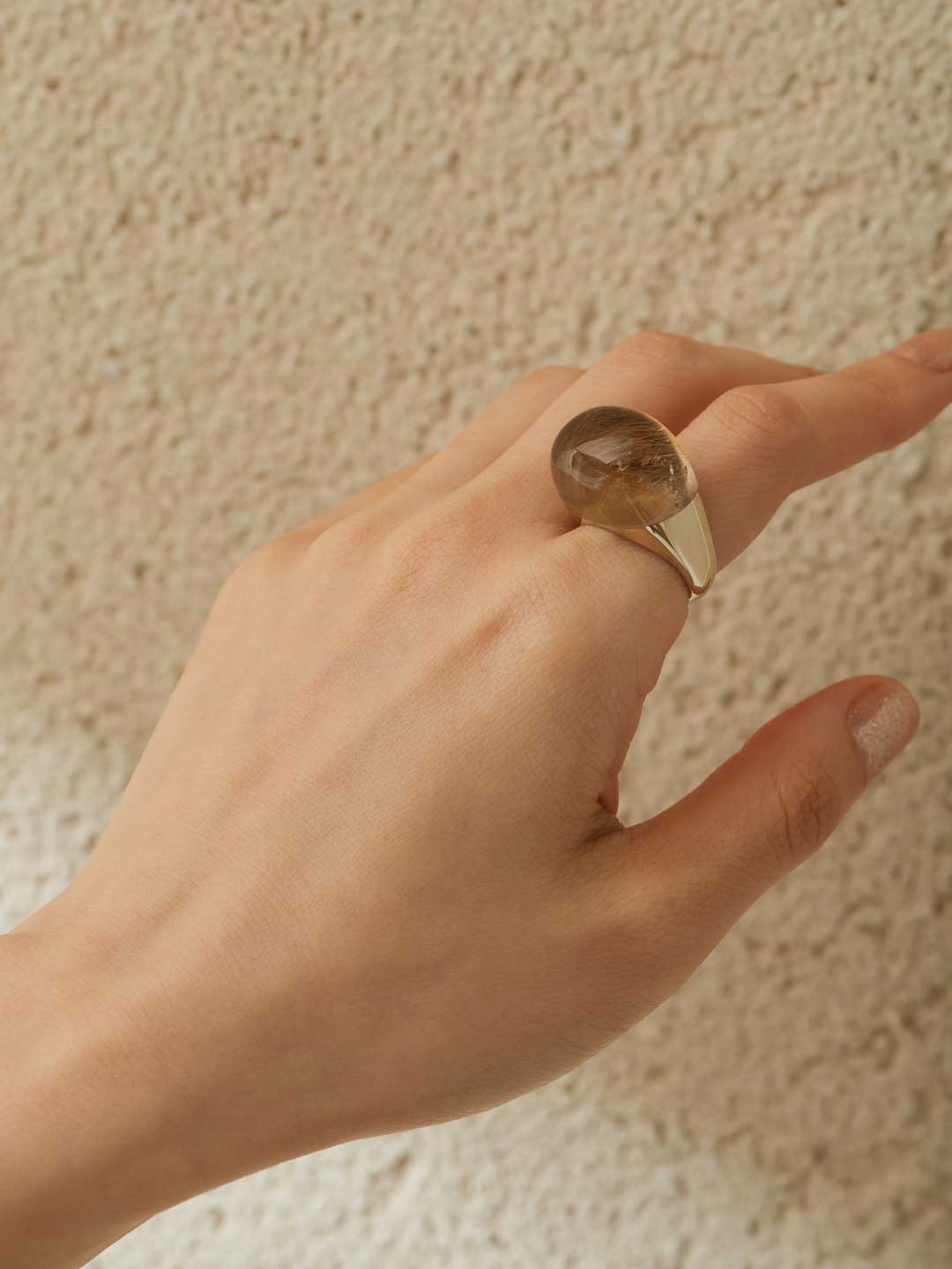 最終決算 bororo(ボロロ) | イエロー - ルチルクオーツ L ロックリング アクセサリー