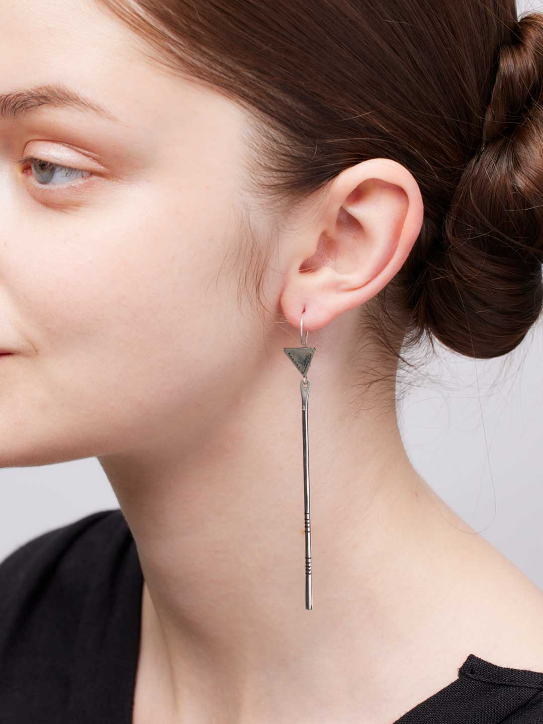 Jamila Pierced Earring  - Silver