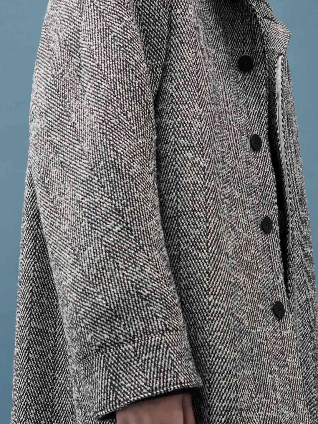 Overcoat ウールコート STUDIO NICHOLSON MENS DRIVE Coated Cotton Mix Modern Car Coat DARK