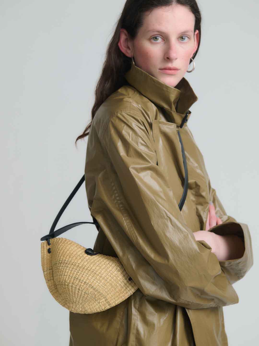 No.33 Small Walnut Shoulder Bag - Natural
