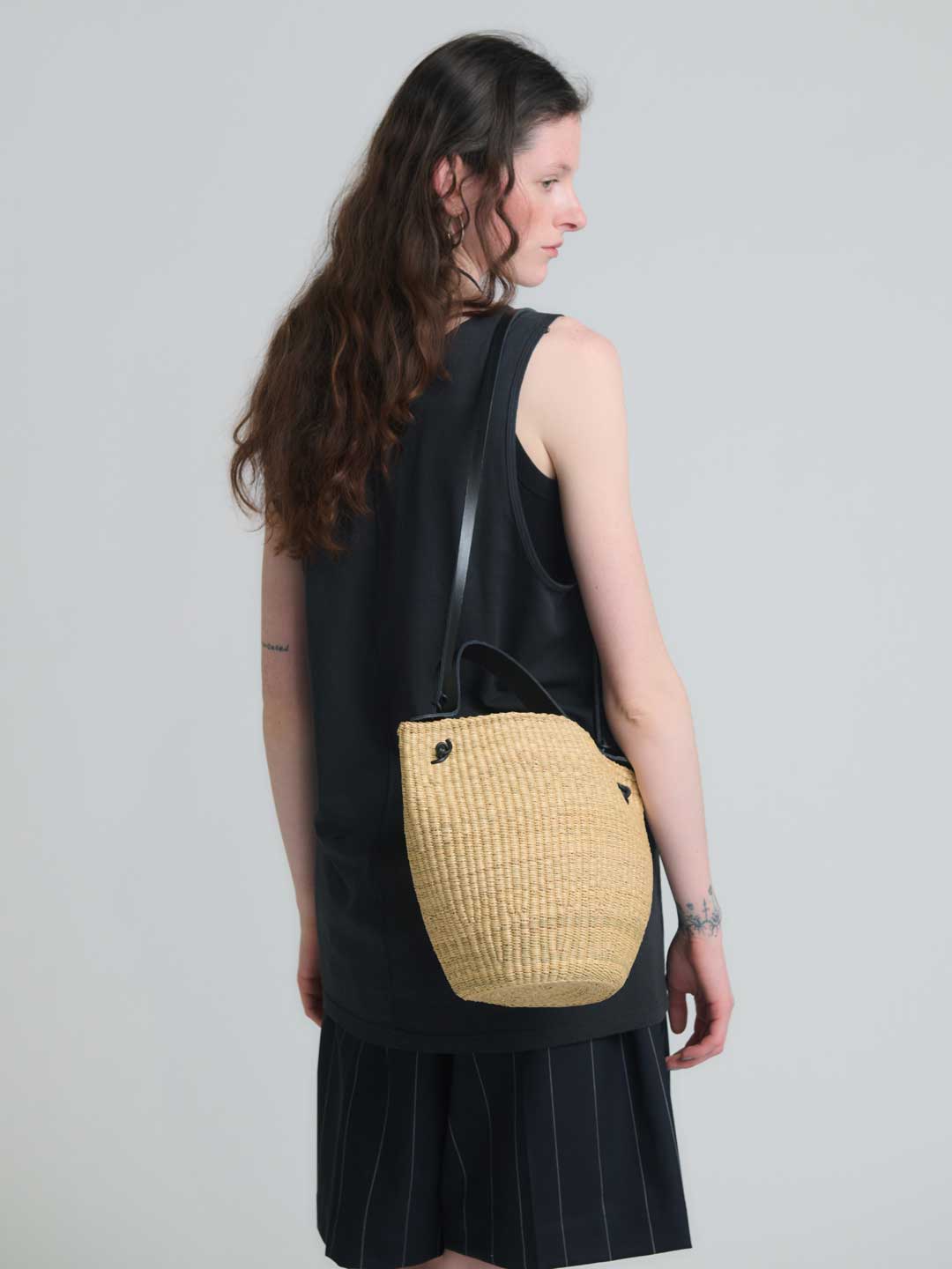No.42 Medium Bell Shoulder Bag - Natural