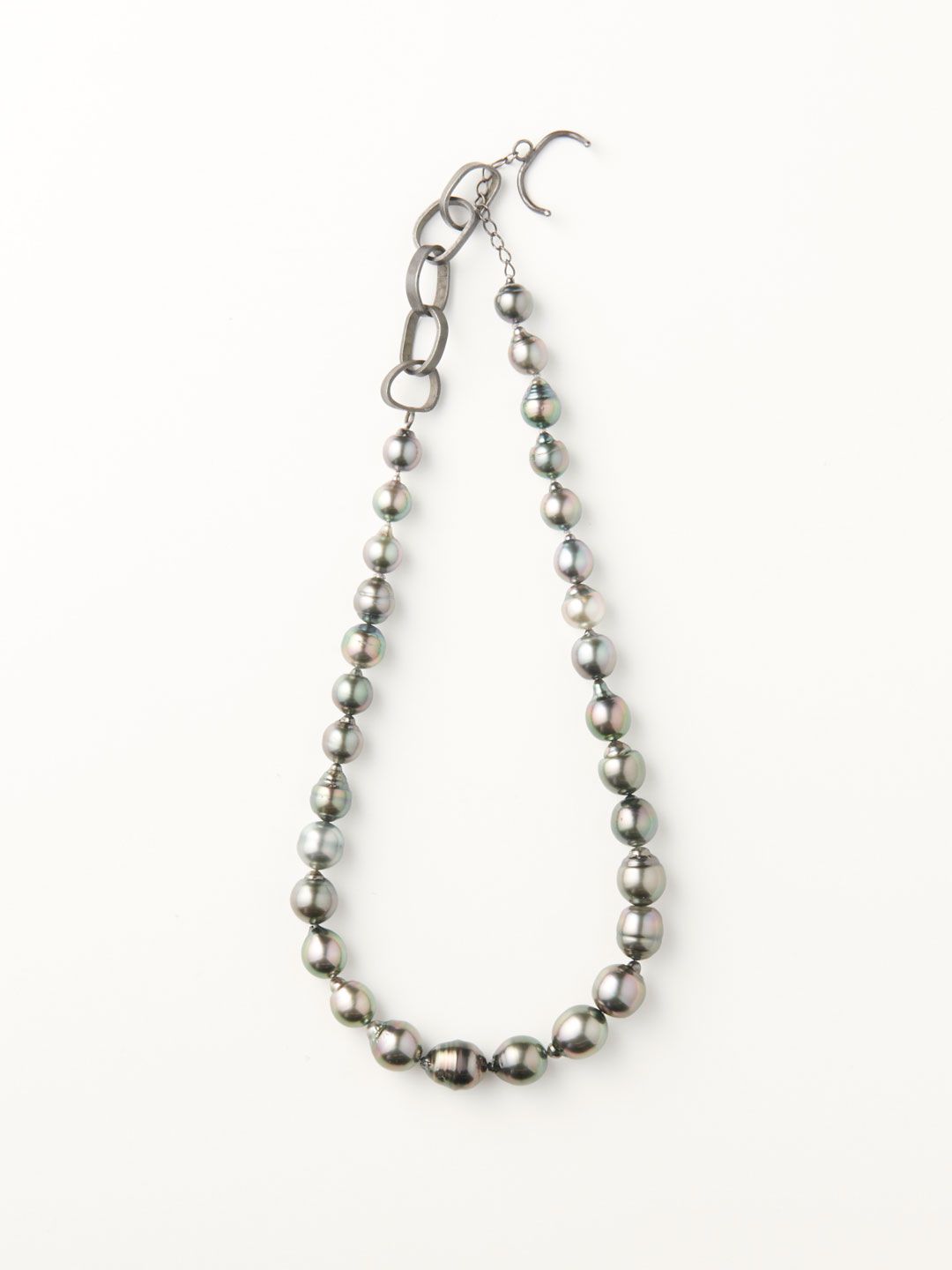 Tahitian Pearl Necklace 40cm - Silver