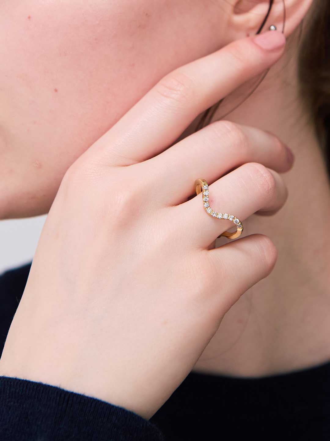 Diamond Nebula Ring - Gold