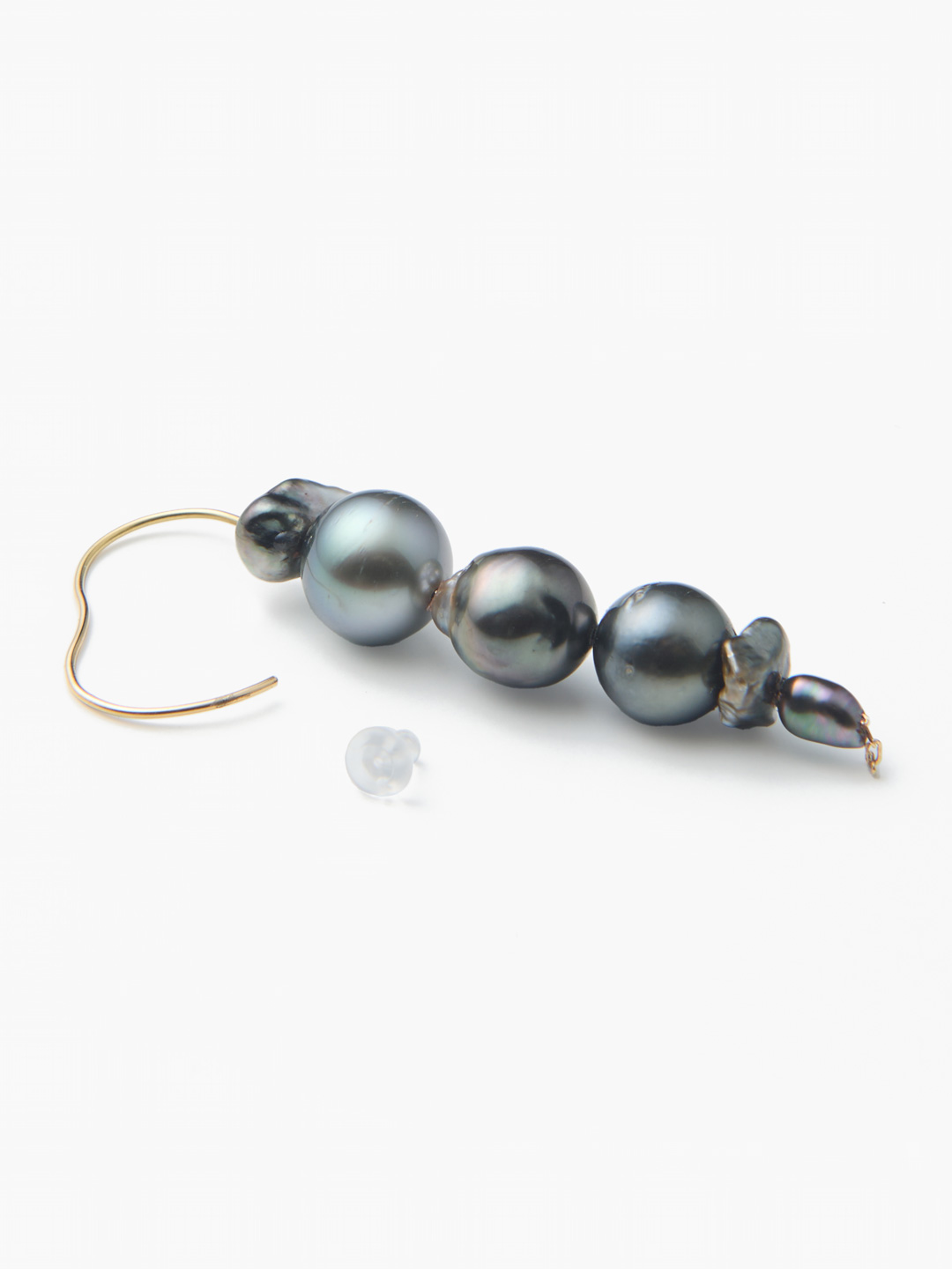 Tahitian Frutta Single Pierced Earring - Gold