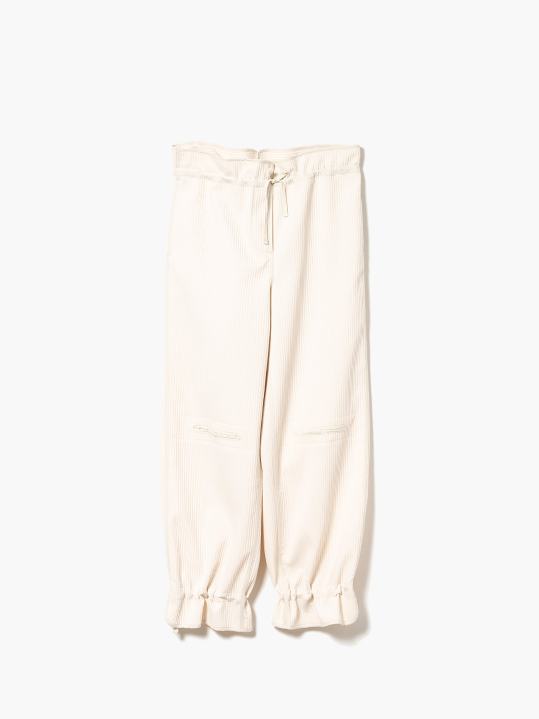 String Waist Oriental Trouser  - Off White