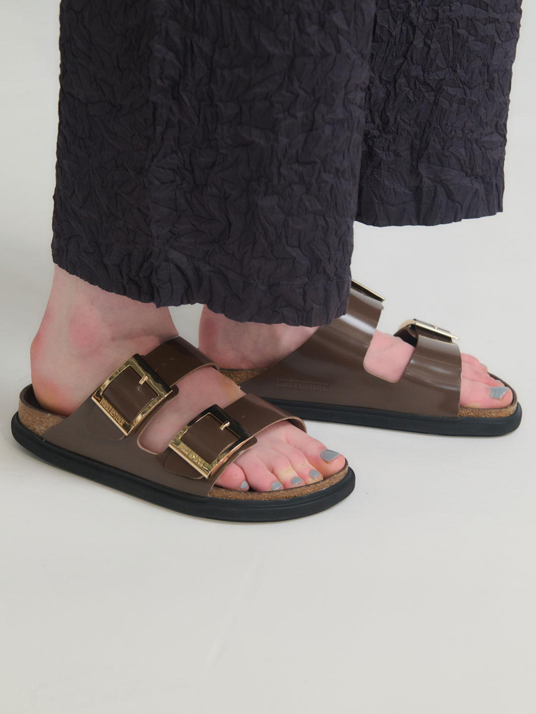 Arizona Droplet Buckle Sandal - Dark Brown