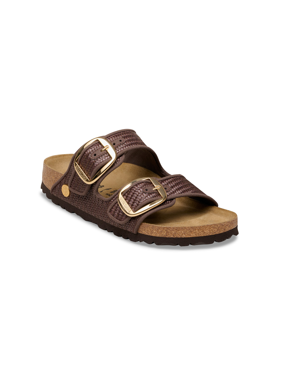 Arizona Big Buckle Raffia - Dark Brown